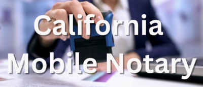 California Mobile Notary